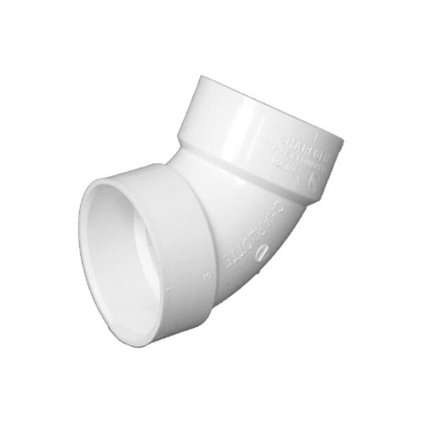 Charlotte Pipe And Foundry 2 DWV 60 DEG Elbow PVC 00319 0800HA - main